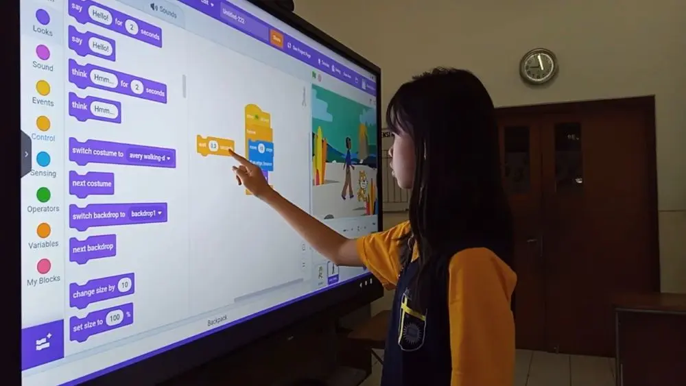 Mekatronika kelas VII: Debugging Program Scratch